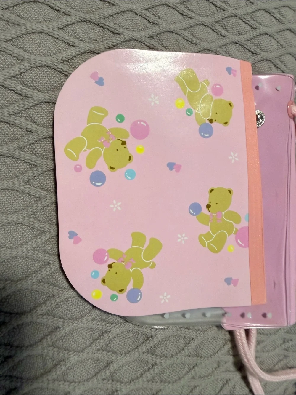 Sanrio Tweedle Dee Bear purse stationery Vintage 80’s/90’s